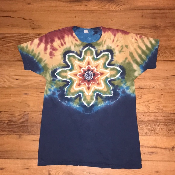 Hanes Other - 1980s VINTAGE DISTRESSED TIE DYE TEE
